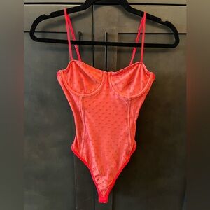 White Fox Boutique “No Looking Back” Bodysuit - Red